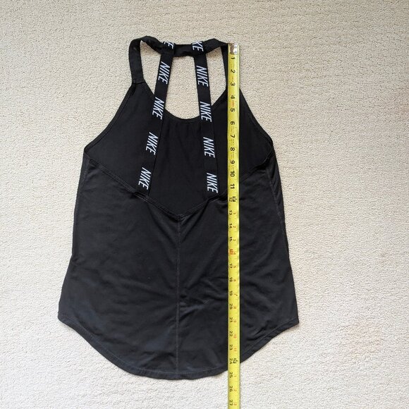 Nike Running Dri-Fit Black & White Breathe Tank Top Women's Small run training - Picture 7 of 8